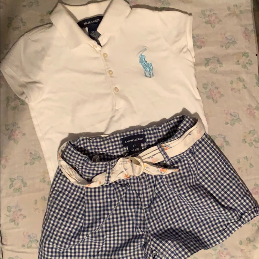 Ralph Lauren two piece shorts set